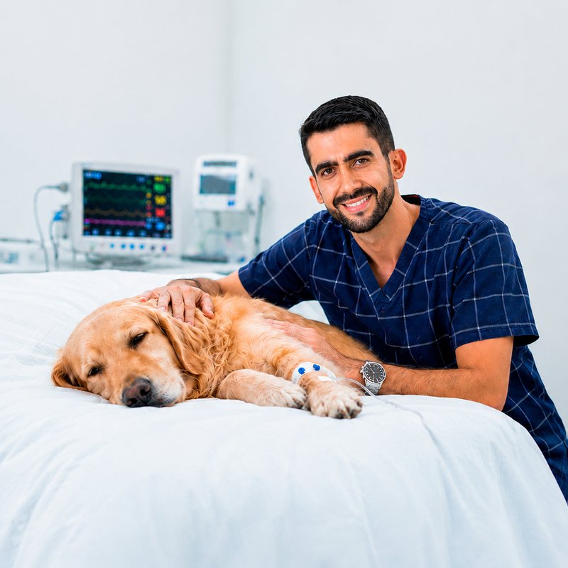 Consulta clínica veterinária