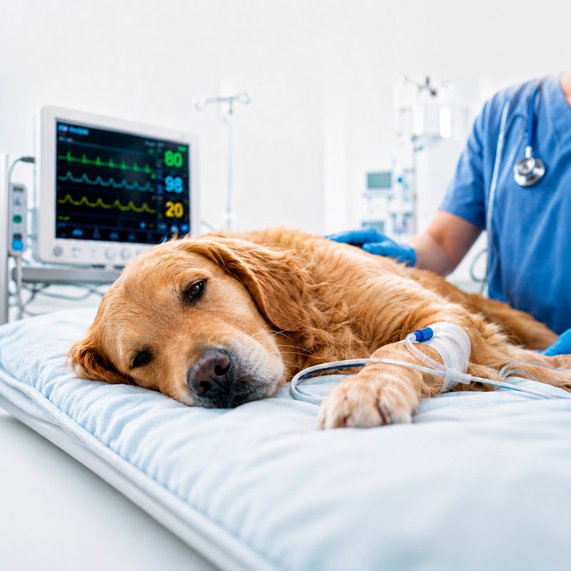 Internamento veterinário intensivo